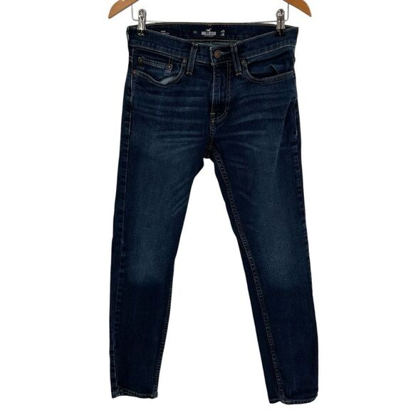 Hollister Men's dark Blue skinny Jeans size 28x30 - Picture 1 of 4